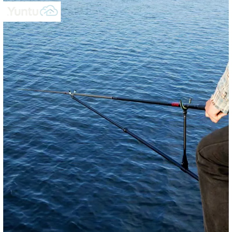 Fishing Rod Carbon Fiber - ขาตั้งคันเบ็ดตกปลาแบบยืดหดได้ ทำจากคาร์บอนไฟเบอร์ แข็งแรงทนทาน สำหรับคันเบ็ดขนาดใหญ่ สามารถปักลงดินได้ เหมาะสำหรับตกปลาคาร์ปและตกปลาชายฝั่ง