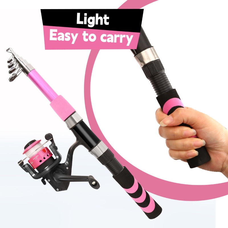 Fishing Rod Building Kit - ชุดคันเบ็ดตกปลาสำหรับเด็กและผู้ใหญ่ ชุดเริ่มต้น ใช้ได้ทั้งน้ำเค็มและน้ำจืด พร้อมคันเบ็ดแบบสปินนิ่ง รอก กระเป๋าใส่คันเบ็ด