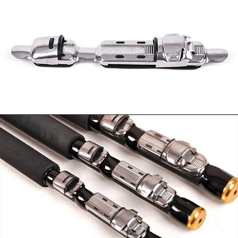 Fishing Rod Repair Kit - ที่ยึดรอกตกปลาแบบสแตนเลส ที่ยึดคันเบ็ด ที่หนีบคันเบ็ด อุปกรณ์ตกปลา ที่หนีบคันเบ็ด ที่ยึดรอก