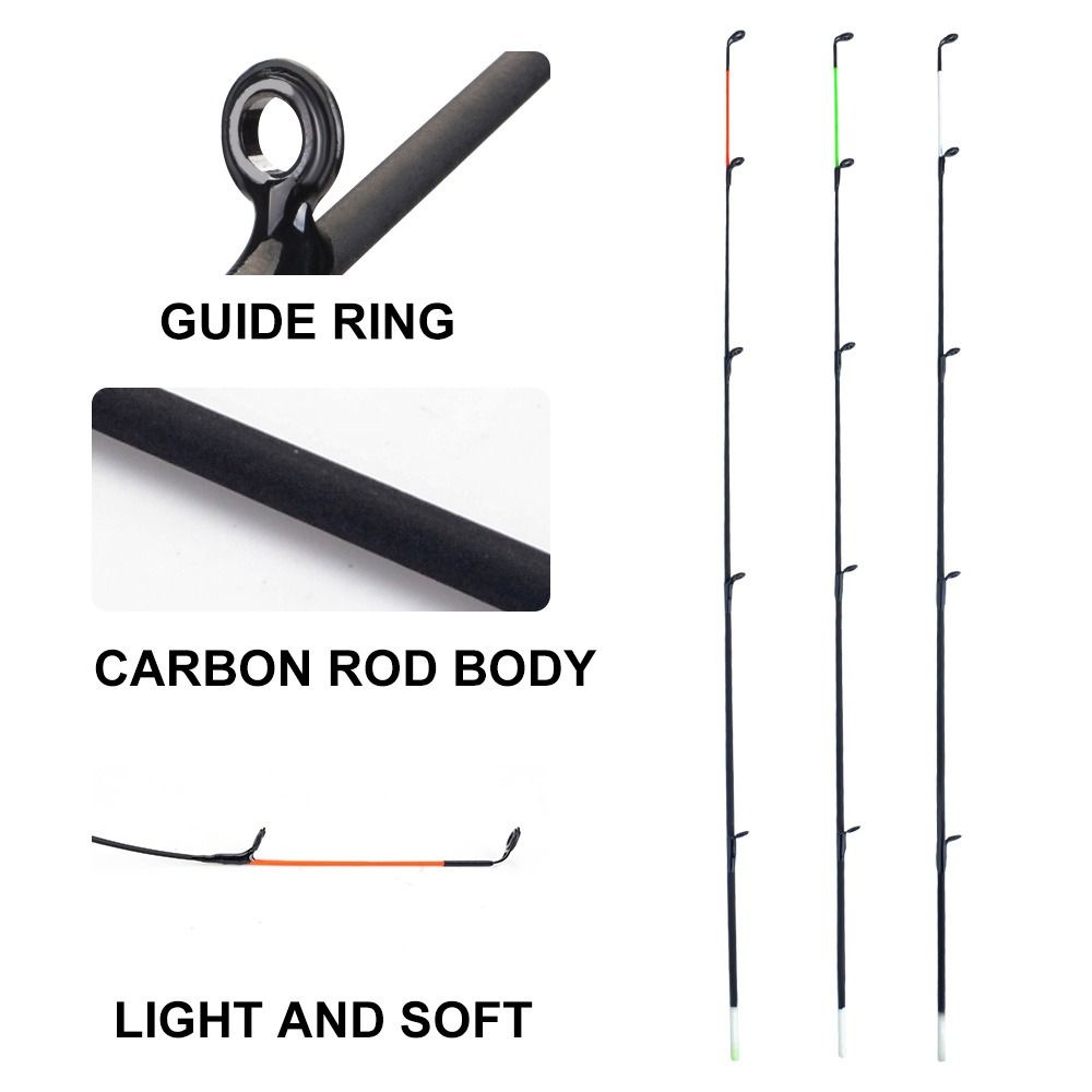 Fishing Rod Tip Replacement - เบ็ดตกปลาคาร์บอนไฟเบอร์ FTK ปลายด้านบน120gm/h ป้อนคันเบ็ดคาร์พอุปกรณ์ตกปลา