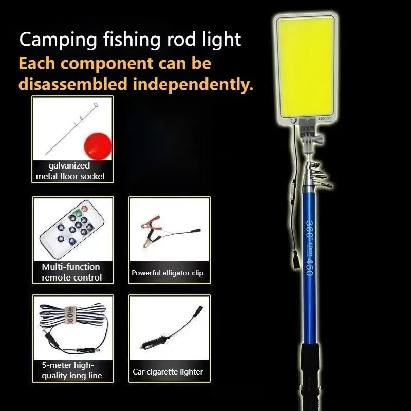 ไฟฉายอเนกประสงค์ 12V สำหรับใช้ - Fishing Rod Travel บทวิจารณ์และราคา