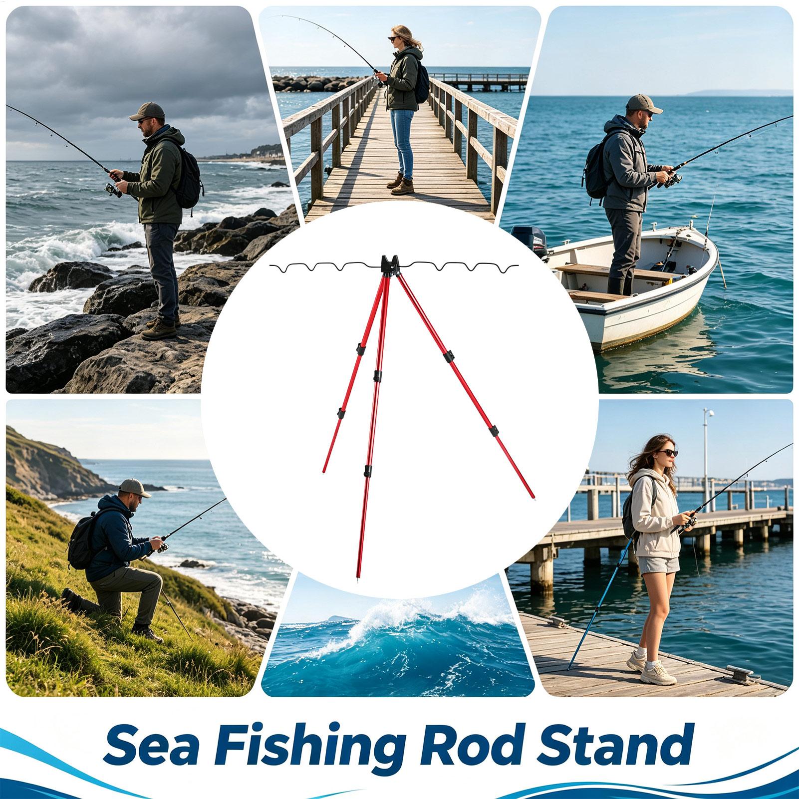 ขาตั้งคันเบ็ดแบบยึดกับพื้น พร้ - Fishing Rod Telescopic บทวิจารณ์และราคา
