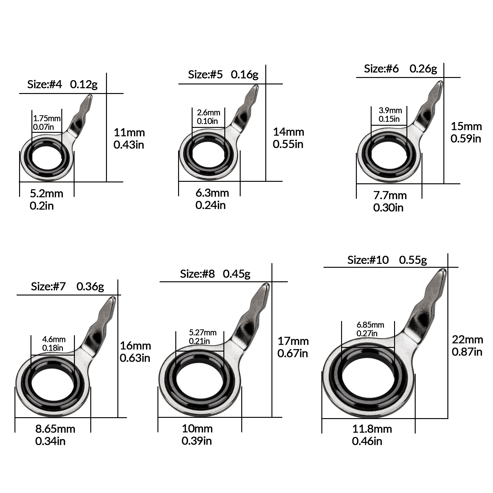 THKFISH 60 ชิ้นเบ็ดตกปลาคู่มือ - Fishing Rod Tip Replacement บทวิจารณ์และราคา