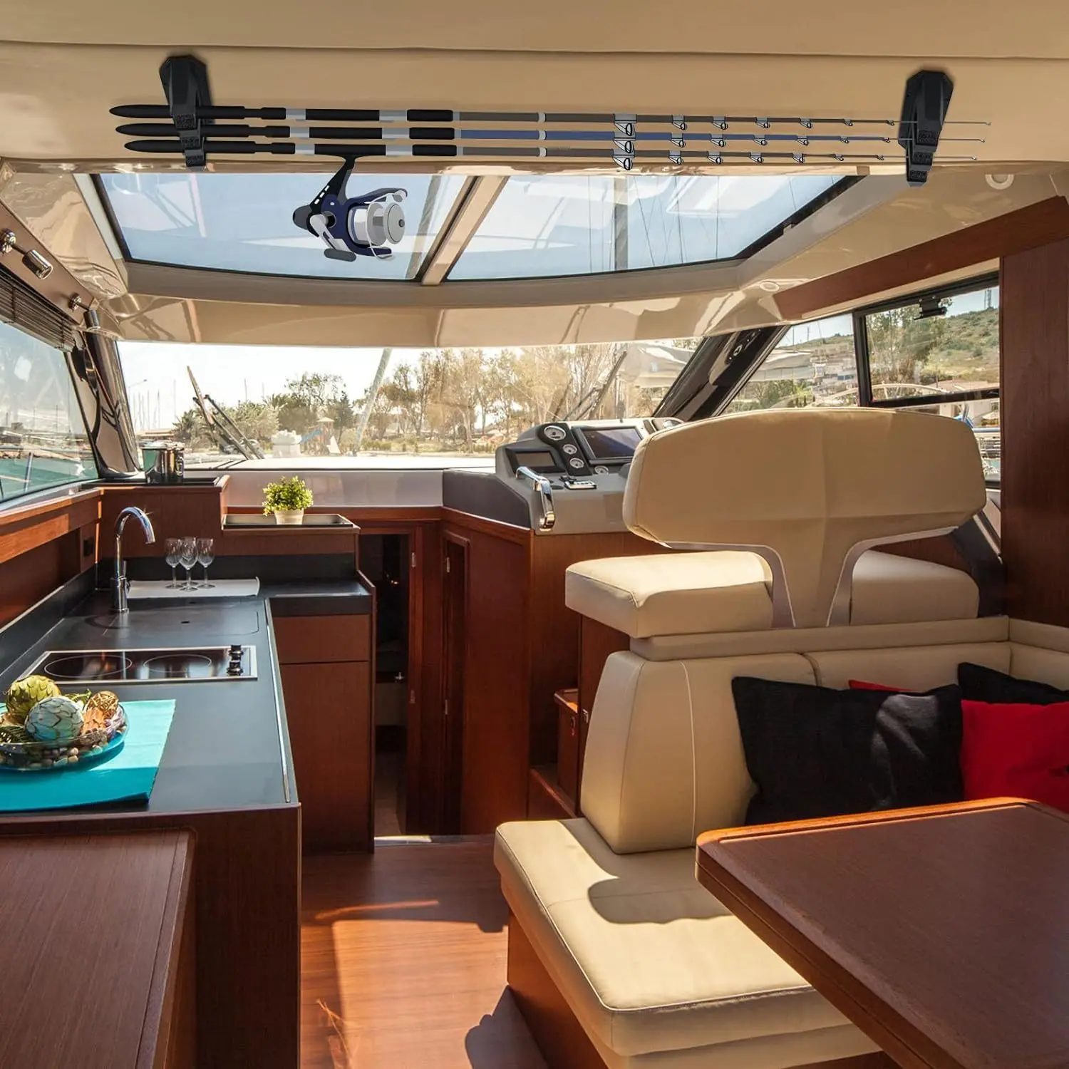 ที่วางคันเบ็ด 2 ชิ้น ชั้นวางคั - Fishing Rod Rack บทวิจารณ์และราคา