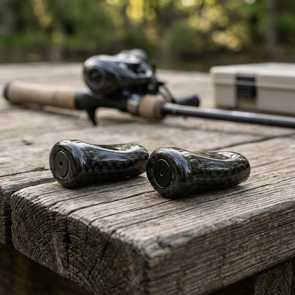 ลูกบิดมือจับรอกตกปลา ABS ลายคา - Fishing Rod Carbon Fiber บทวิจารณ์และราคา