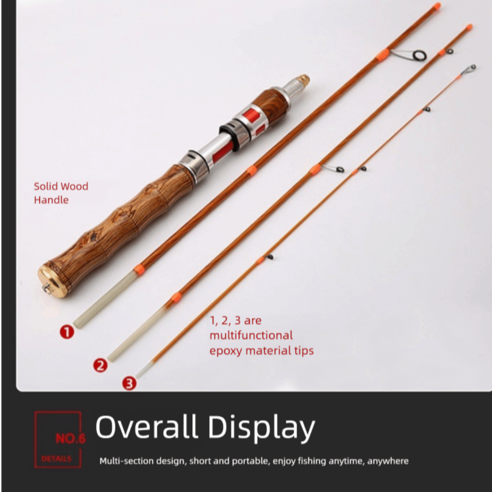 คันเบ็ดตกปลาแบบสปินนิ่ง 4 ท่อน - Fishing Rod Carbon Fiber บทวิจารณ์และราคา